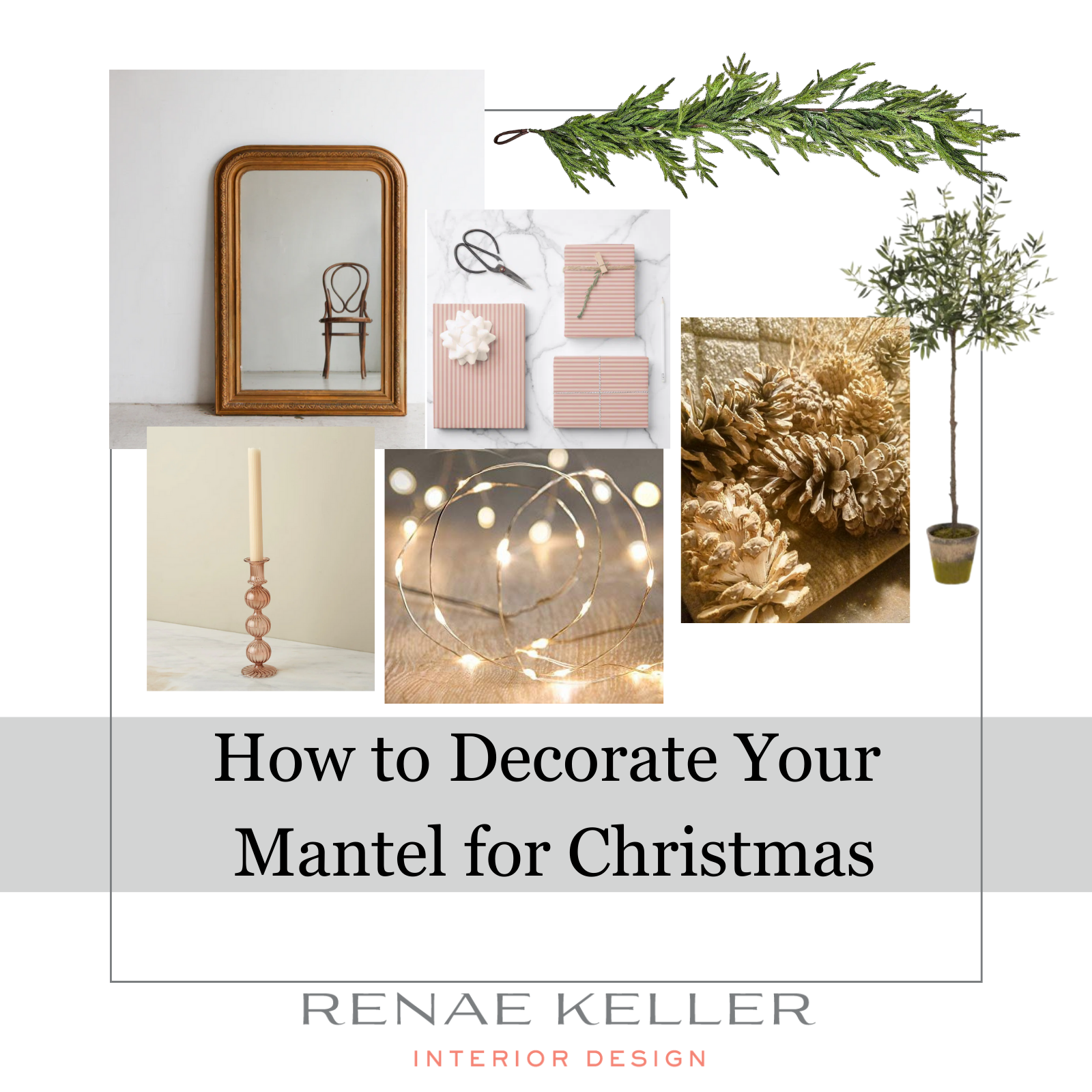 How to decorate your mantel for Christmas